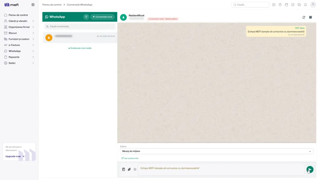 Integrare whatsapp | Pasul 47 - informații despre inițierea conversațiilor