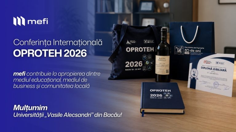 mefi, sponsor la Conferința Internațională OPROTEH 2026 din Bacău