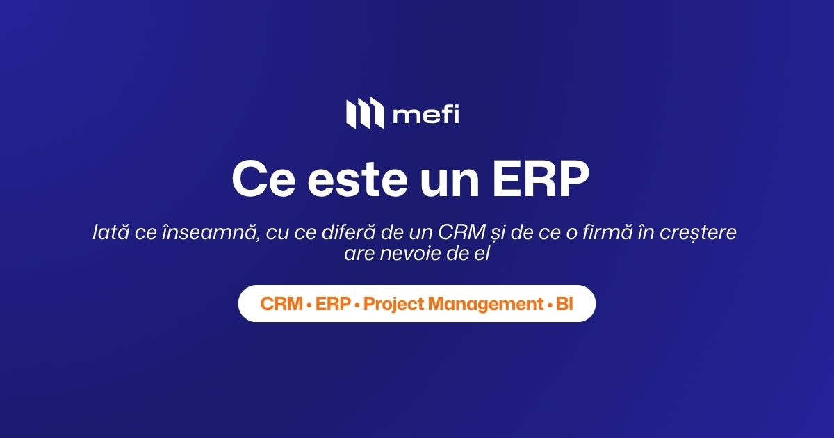 Ce este un erp — sistemul erp mefi
