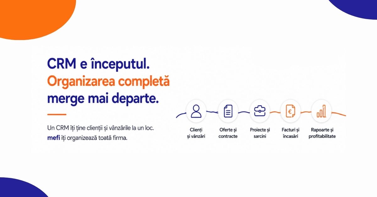 CRM pentru firme de servicii — mefi